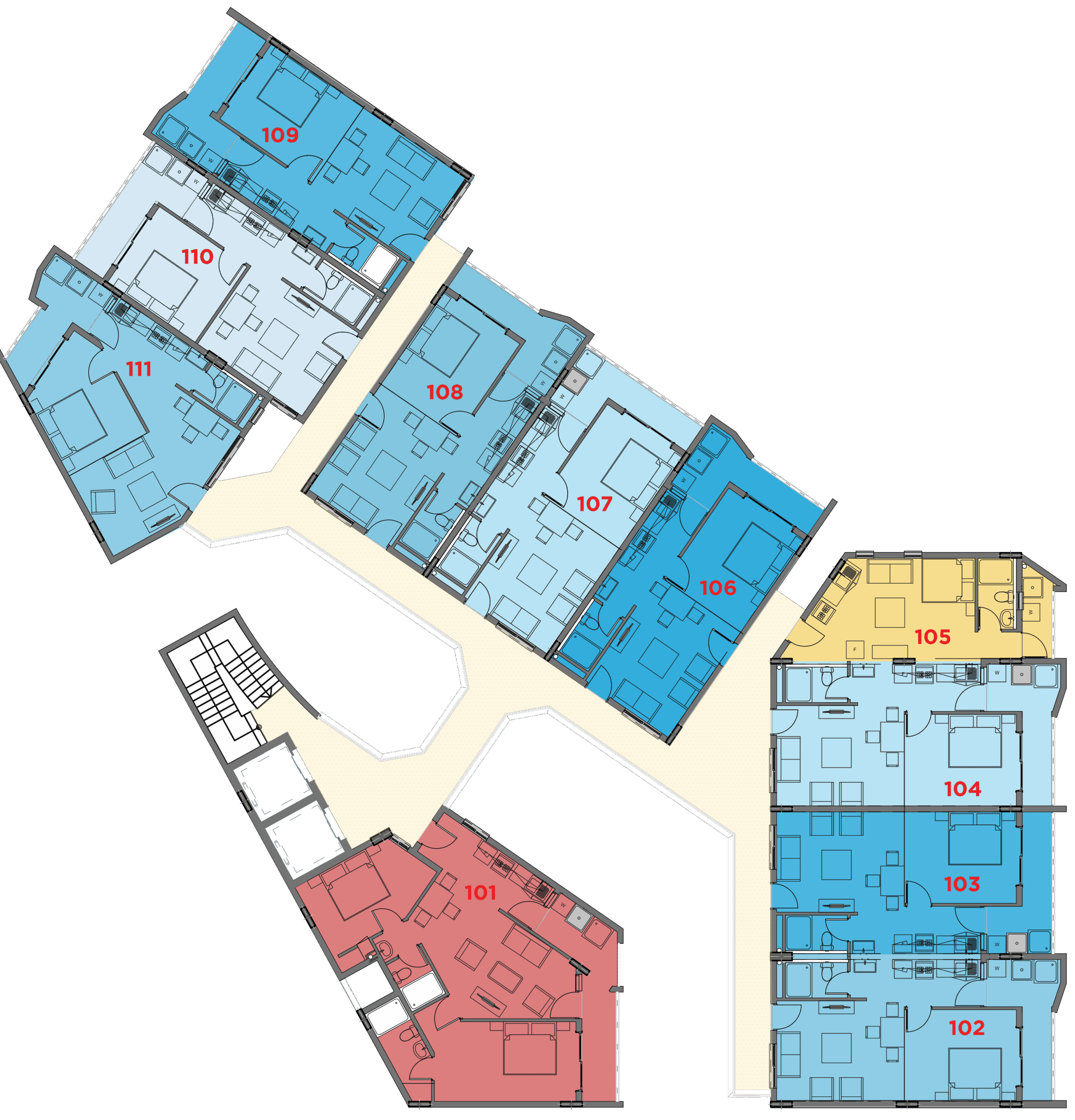 WestWay Typical Floor Plan Layout